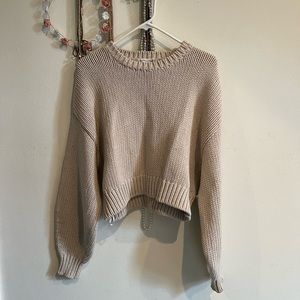 Good American Crop Knit Sweater